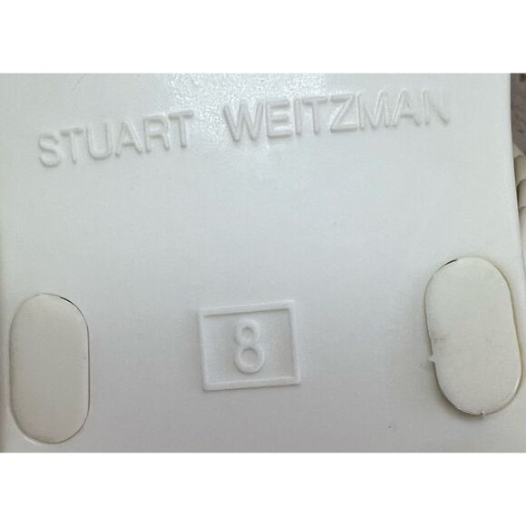 Stuart Weitzman BRAIDA SAWYER JELLY SANDAL White Braided Straps Slide Size 8 - Picture 13 of 15